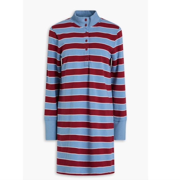 Veronica Beard Cenda Striped Cotton Jersey Mini Dress, Red Blue, Size XS Preppy - Picture 10 of 11